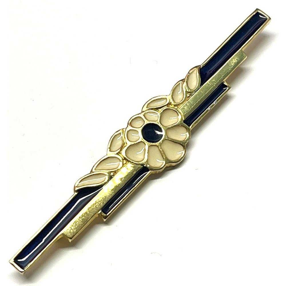 Vintage Judith Leiber Floral Enamel Brooch Pin